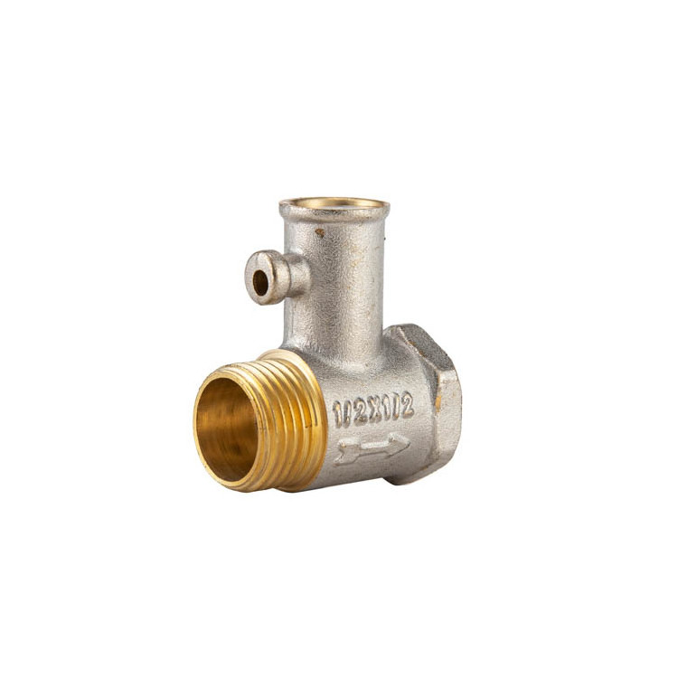 Lockable Water Meter Water Flow Control Brass Air Pressure Relief Safety Valve  for Water Heating System/Bathroom