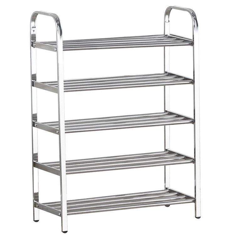 factory supply Shoe Rack Stainless Steel Shoe Storage Organizer Stackable 12-Pair Storage Shelf for entryway Closet