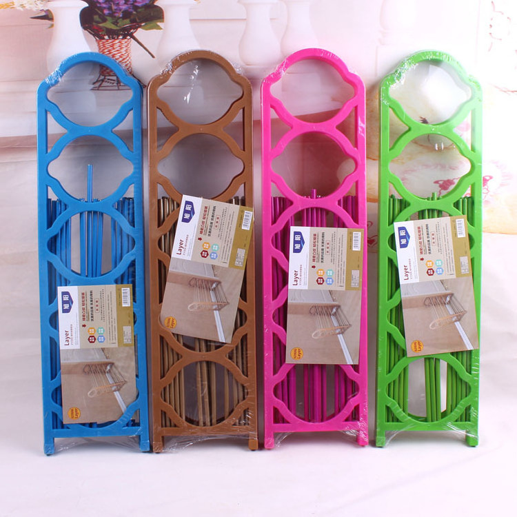 China factory modern shoe rack 5 tiers organizer simple plastic shoe rack cheap shoe rack