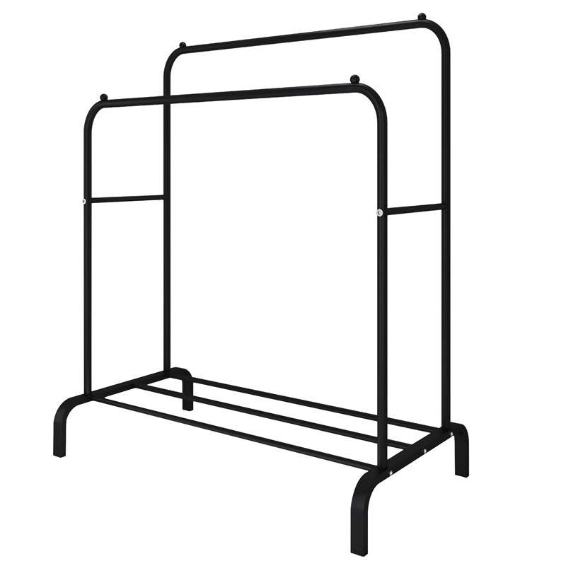 cloth coat hanger rack Garment Rack Freestanding Hanger Double Rods Multi-Functional Bedroom Clothing Rack