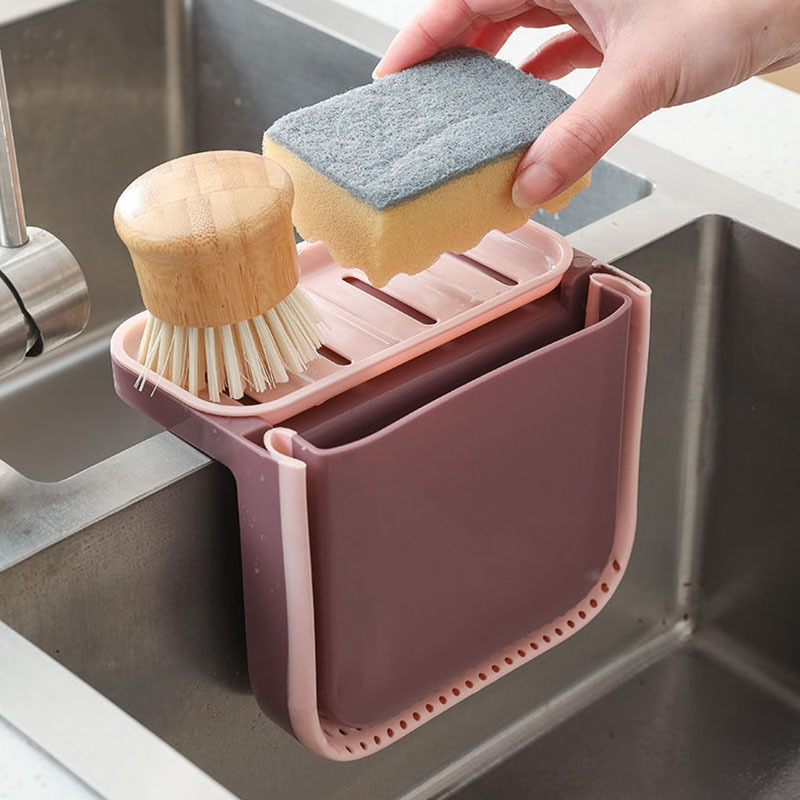 Wholesale Kitchen Faucet Sink Caddy Sponge Holder Sink Strainer Rack Holder