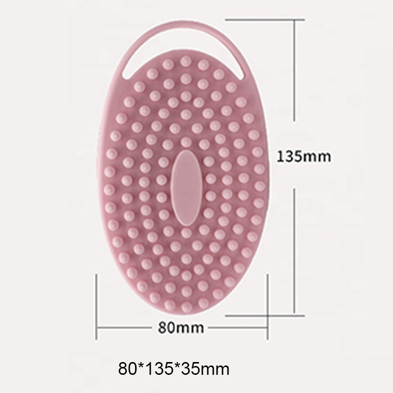 Wholesale Silicone Body Brush Shower Scrubber Double Sided Exfoliating Massage Body Wash Brush