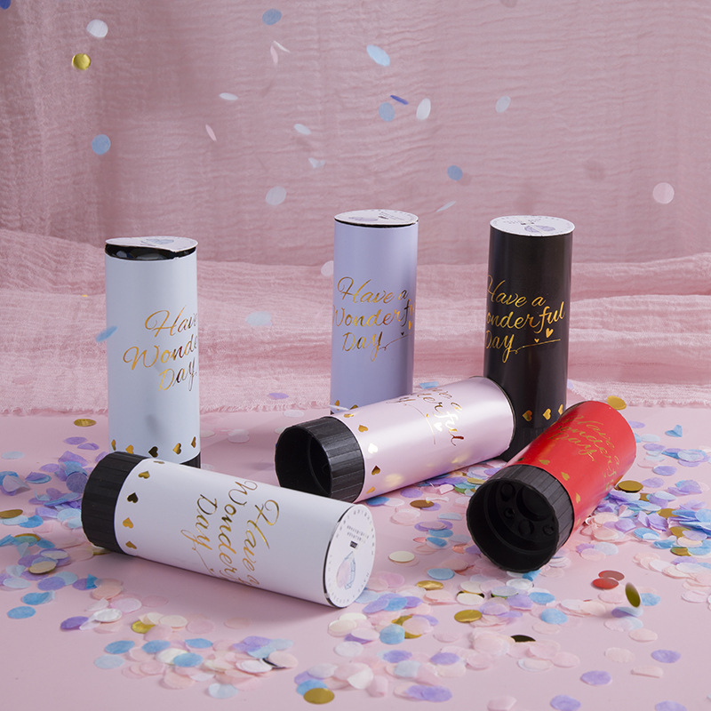 Wholesale Colorful Happy Wedding Birthday Party Biodegradable Paper Spring Confetti Poppers