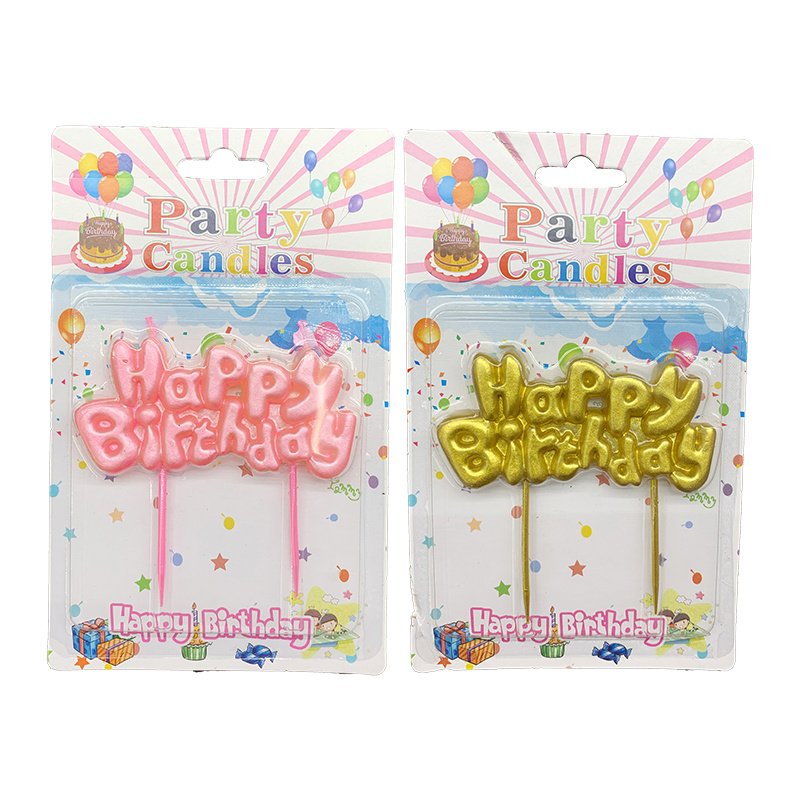 Chinese Import Wedding Birthday Fancy Fire Candle Birthday Cake Party English Alphabet Candles Packaging Fireworks