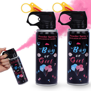 Classic black Iron Can Boy or Girl Gender Reveal Smoke Spray 100% Biodegradable Party Supplies Fire Extinguisher Color Blaster