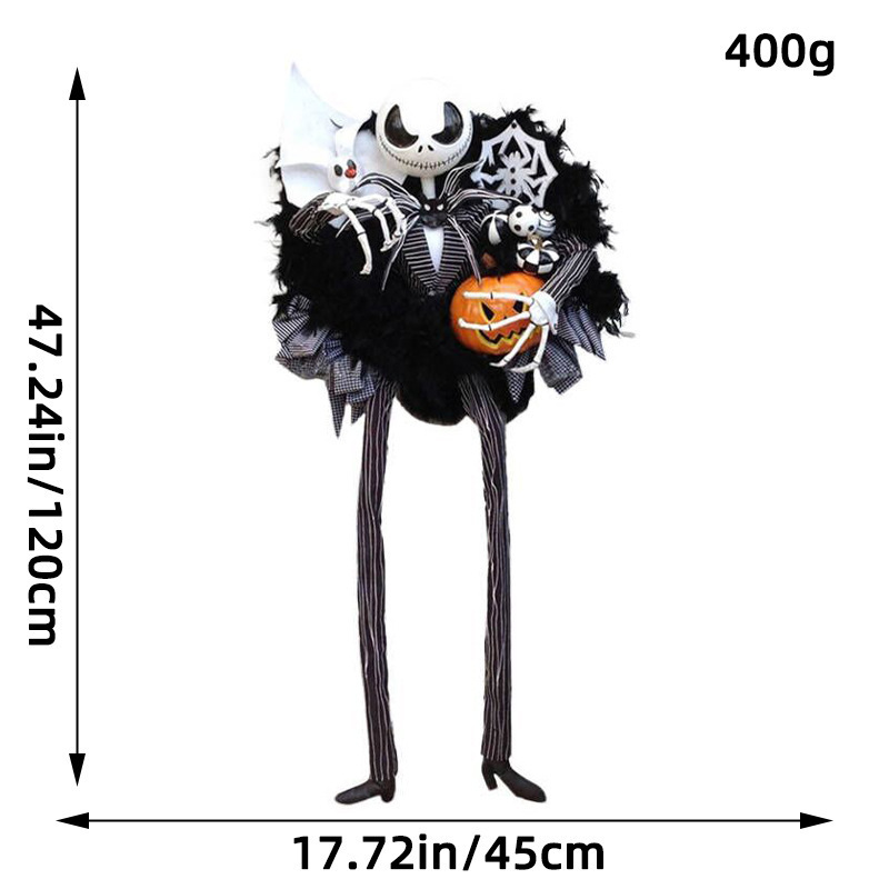 Long Leg Pumpkin Garland Ornaments Decor Halloween Party Supplies Veils Bat Skulls Toy Wreath Decorations