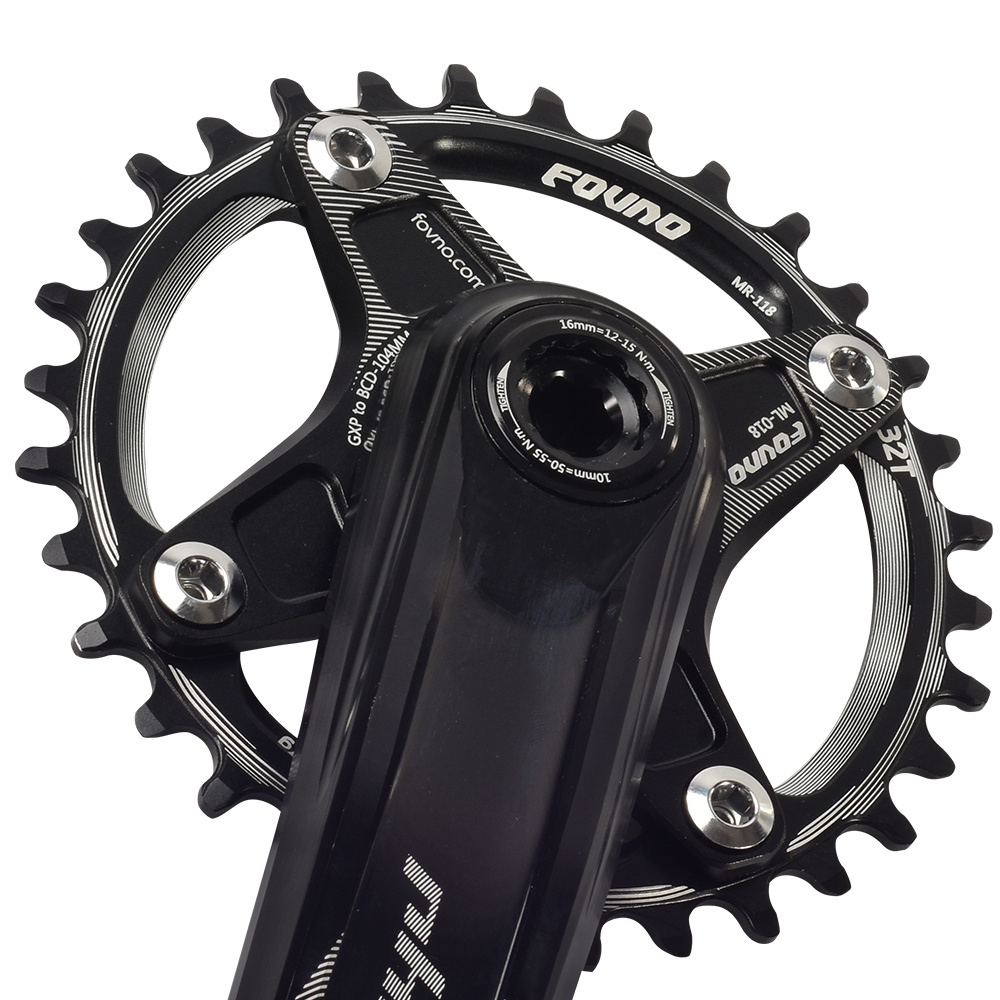 Bike Crank and Crankset MTB mountain bike crank 170mm Al-alloy crankset 104 BCD CrMo steel32-48T 27/30 speed