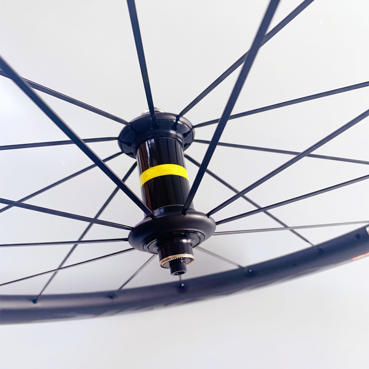 50MM open tire V/C brake road bike carbon fiber wheelset 700C straight pull break wind flat bar carbon blade wheelset