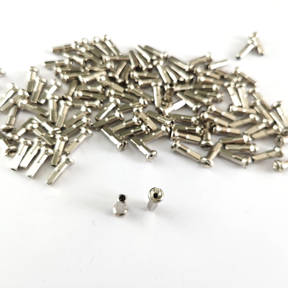 brass silver nipples 14G 2.0mm 12mm 14mm 16mm 0.95g/pc Spoke Nipples 72pc/lot Road MTB bicycle parts wheel accessories