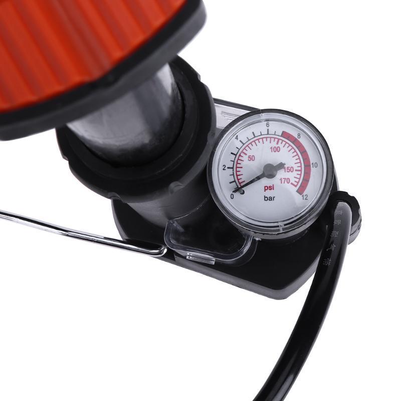 15.5CM Mini Bicycle Pump Portable Bicycle Floor Pump Pedal Bike Tire Inflator MTB Road Mini Cycling Air Pumps With piezometer