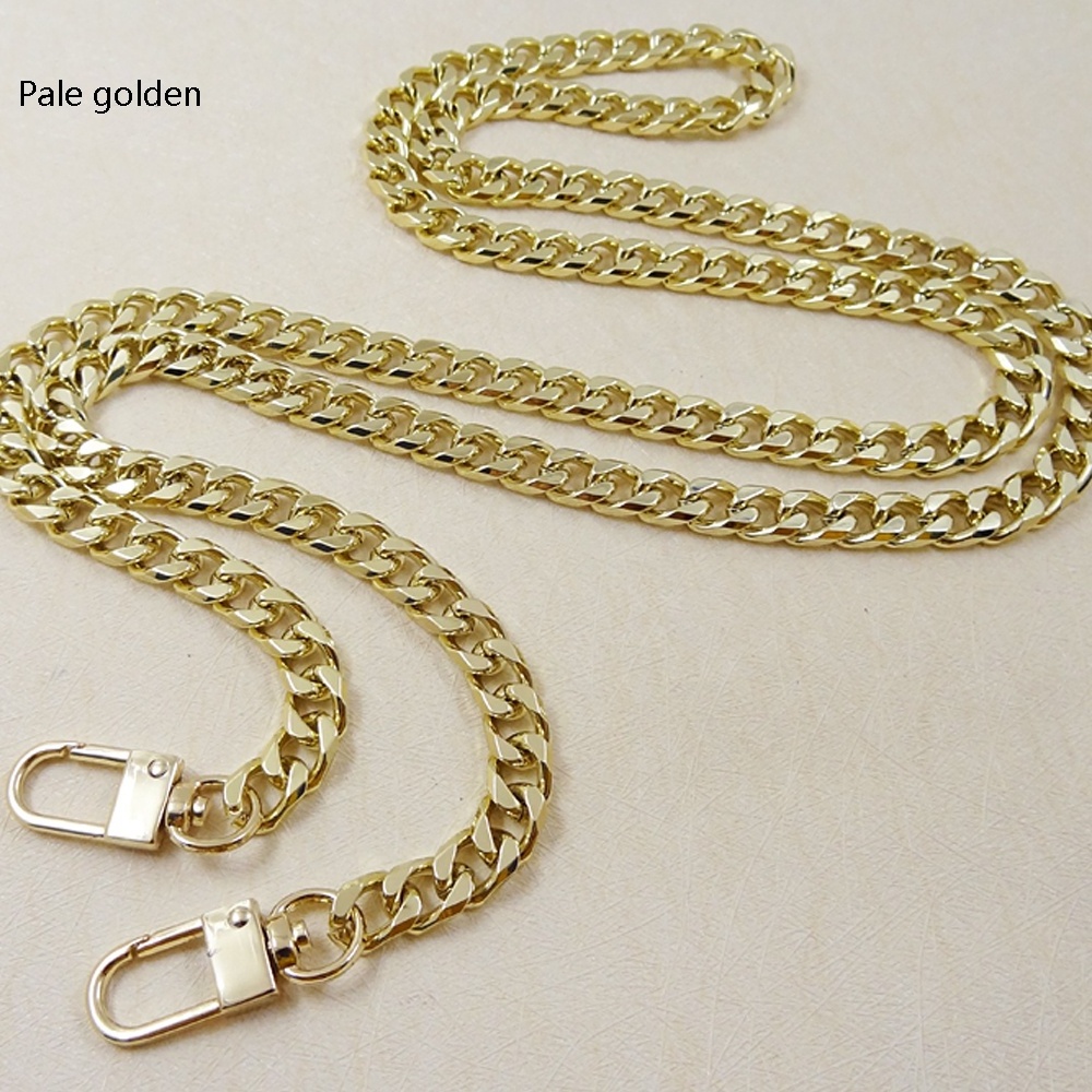 Manufacturer wholesale metal chain thickened twisted chain luggage accessories handbag fittings  9 mm wide 6 surface grinding