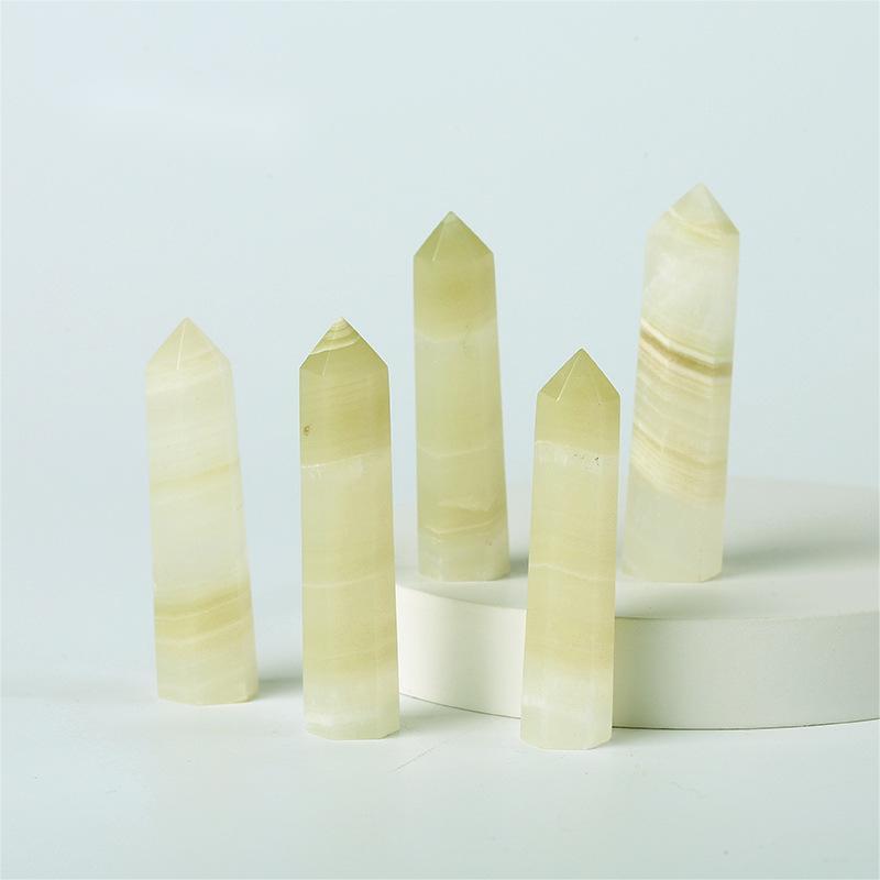 Wholesale natural crystal columns Huaqi SJB02 crystals healing Reiki Gemstone Top polished crystal for decoration