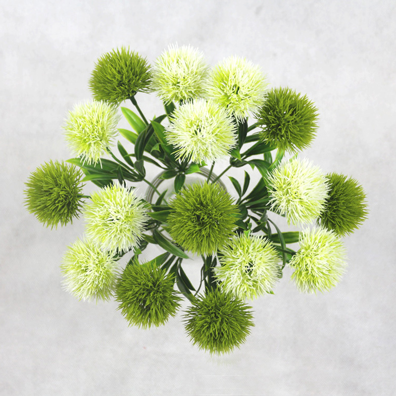 artificial flowers artificial flowers green real touch dandelion plants plastic flowers home decoration