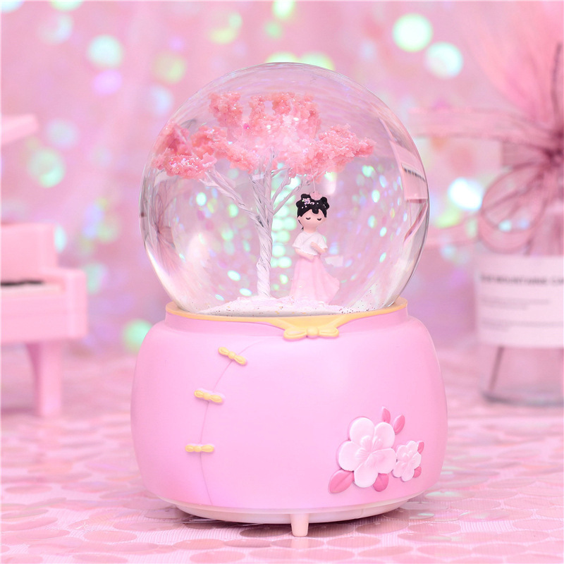 Huaqi XQ0109 glass snowball Water Globe anime snow globes snowball