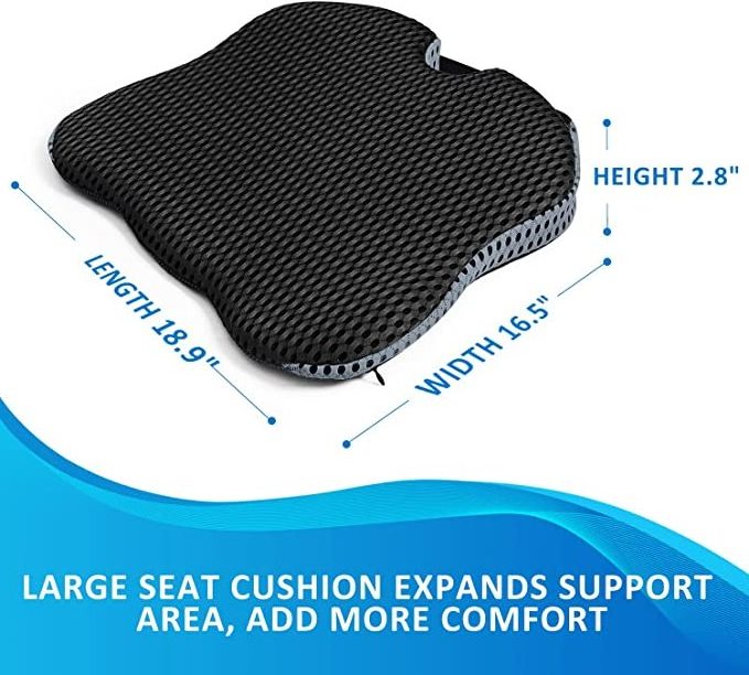 Car Accessories Seat Cushion Pad Car Seat Covers Memory Foam Car Seat Cushions for Draving Office Chair