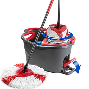 Home Mops Cleaning Floor Supplies Spin Mop 360 Turbo Microfibre Mop and Bucket Set for Vileda O-Cedar Easy Wring