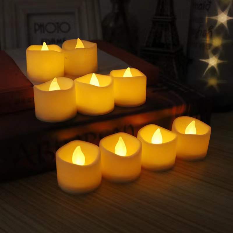 Wholesale Flickering Flameless LED Tea Light for Seasonal Festival Celebration Electric Fake Candle in Warm White and Wave Open