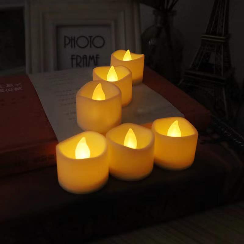 Wholesale Flickering Flameless LED Tea Light for Seasonal Festival Celebration Electric Fake Candle in Warm White and Wave Open