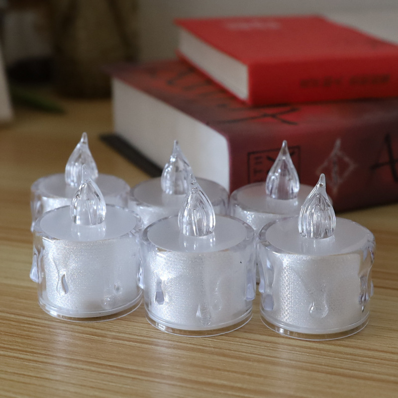 2021 New Transparent Case LED Candle Flickering Home Decoration Led Candles Tealight Sets Candlelight Dinner Romance Led Bougie