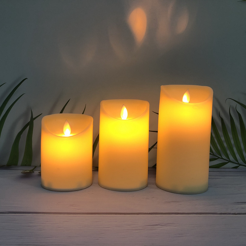 High Quality Real Paraffin Wax Flickering LED Candles With Remote Church Prayer Home Decoration Smokeless Secure LED Candles