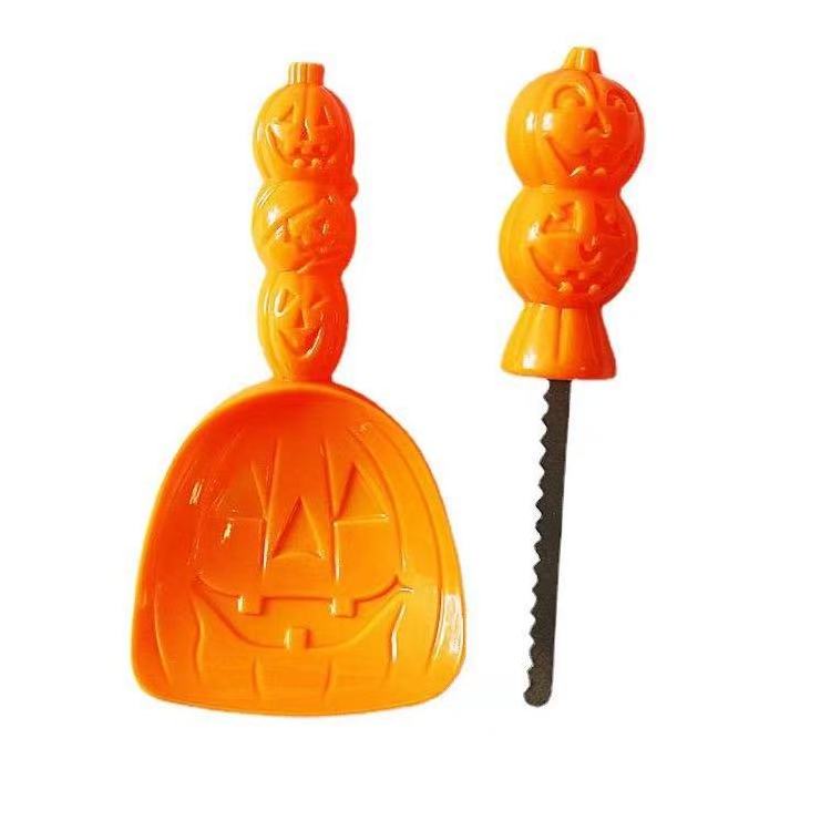 Professional Pumpkin Carving Kit - Heavy Duty Stainless Steel Tools and Knives  (2 Pieces) - Power Pumpkin Carver for Adults Kid