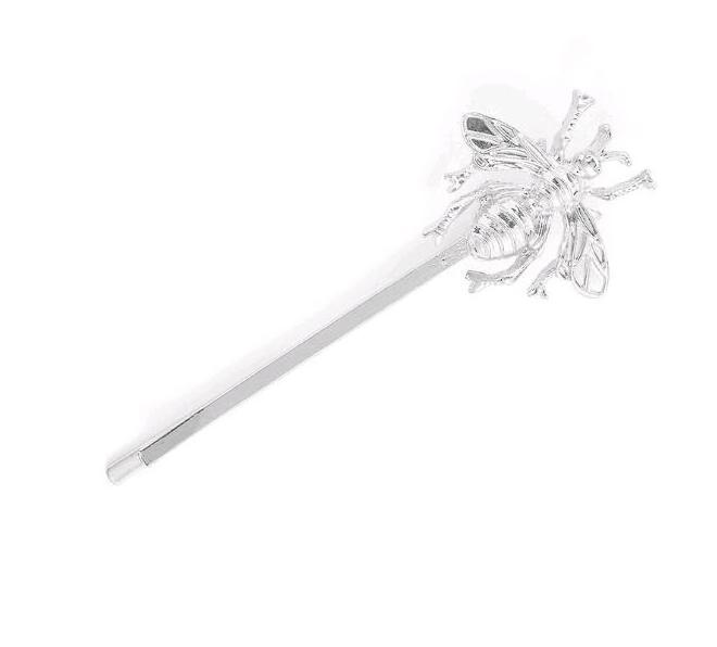 H36-172  pretty gold and silver girls lovely honey bee bobby hair pins