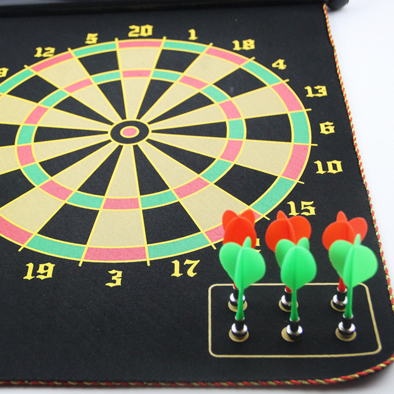 Custom Indoor Sport Portable Safety Hanging Magnetic Dart Board with 8 Flights