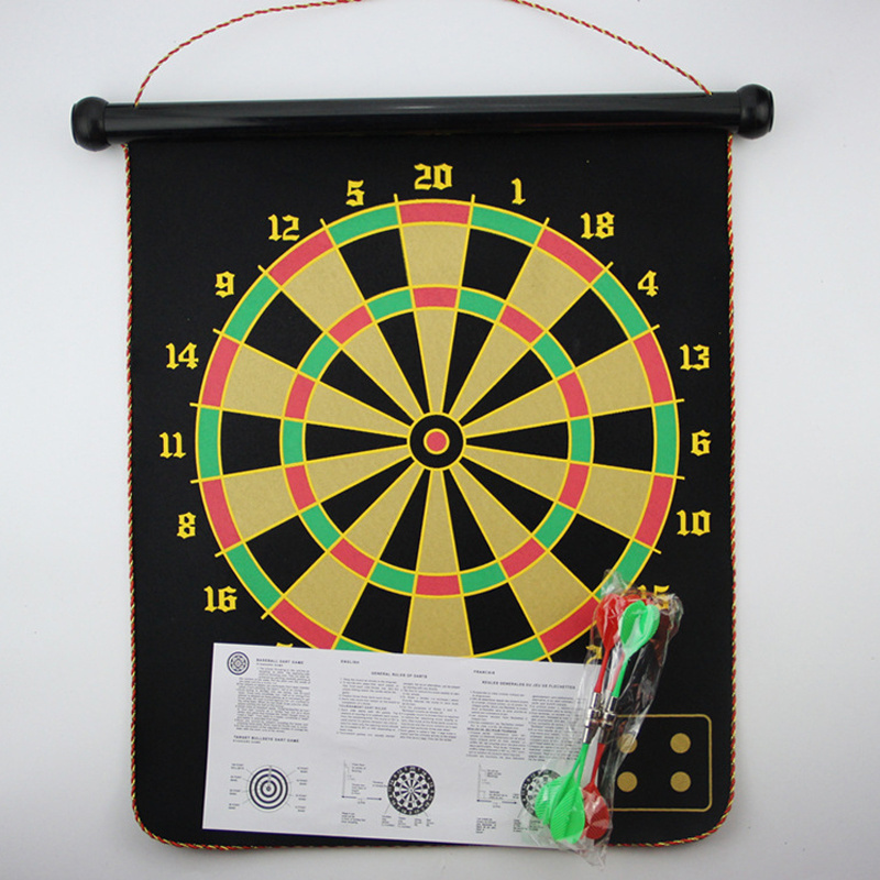 Custom Indoor Sport Portable Safety Hanging Magnetic Dart Board with 8 Flights