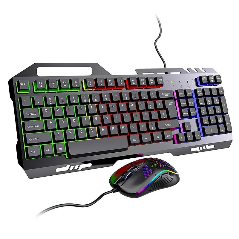 2024 New Arrival RGB Backlit Gaming Keyboard and Mouse gaming Wired Mechanical Keyboard and Mouse Combo