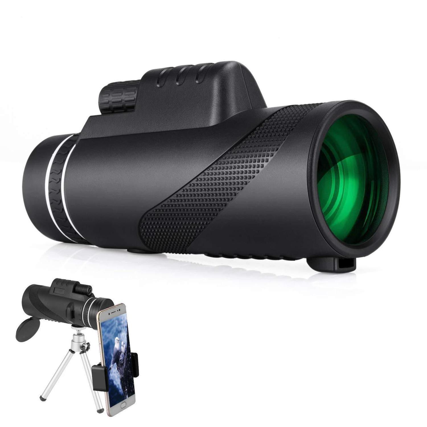 Source Factory Outdoors Monocular Telescope 40x60 High-powered Hd Focus Mobile Phone Monocular