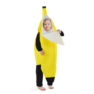 kids Banana Fruit Costumes Funny Boys and Girls Foods Cosplay Onesie Suit Party Costume