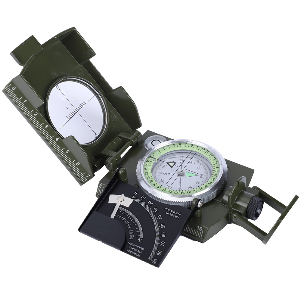 Outdoor Hiking Compass for Survival with Lensatic solar lights Waterproof Durable and Pocket-Sized