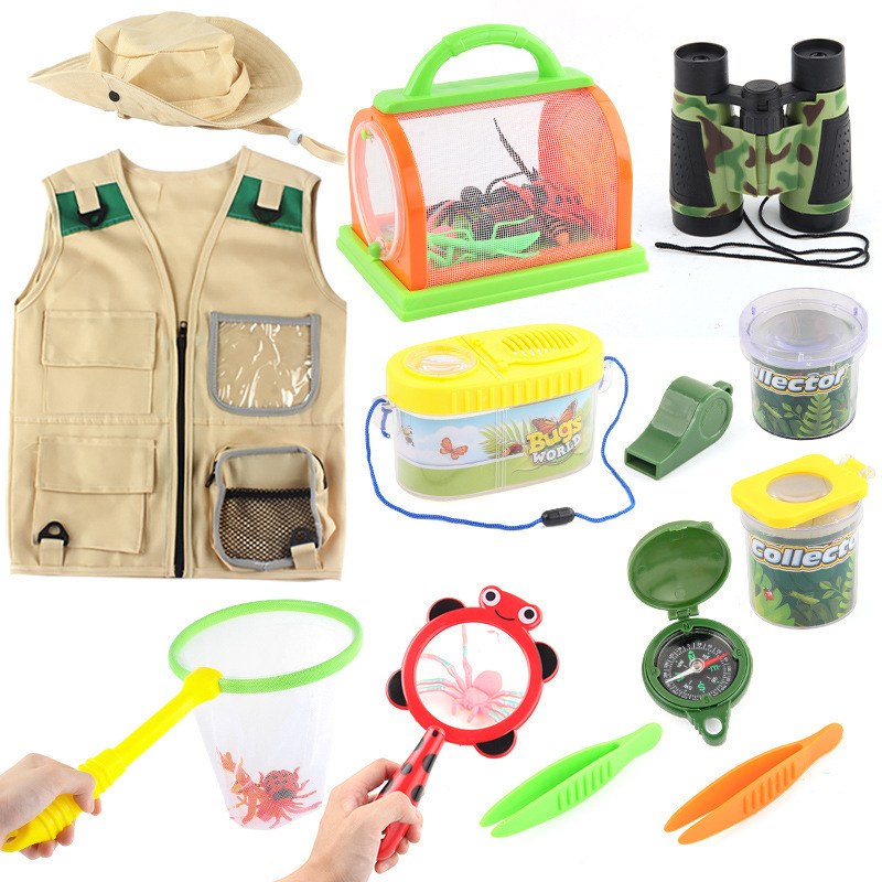 Life Kids  Kit Bug Catcher Kit with Camping Gear Adventure Safari Costume Outdoor Toys Explore Kit for Kid