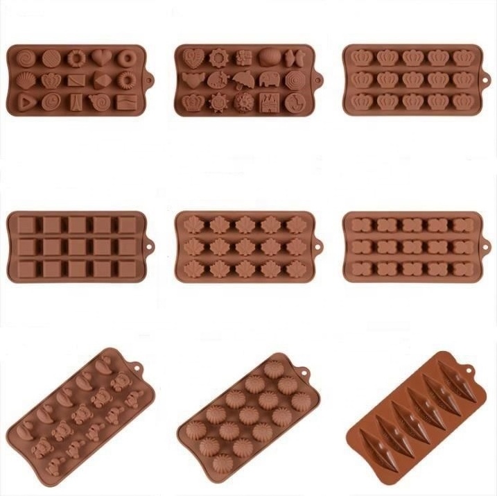 Hot Sale Different Designs Molds for chocolate Silicone Customized BPA Free Chocolate Molds For DIY