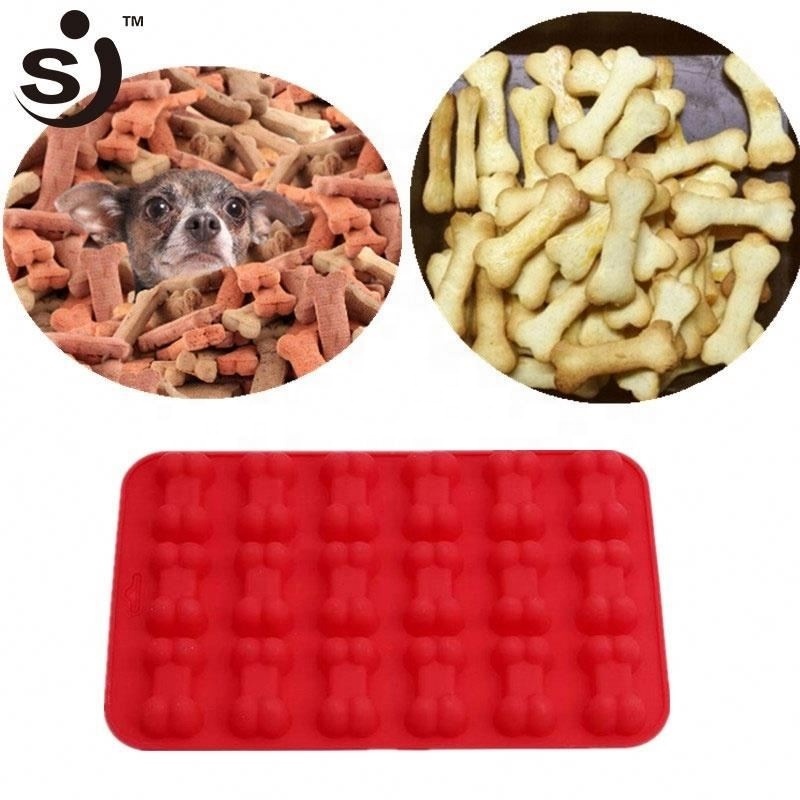 As Seen On Tv 18 Holes Dog Bone Shaped Silicone Cake Mold For DIY