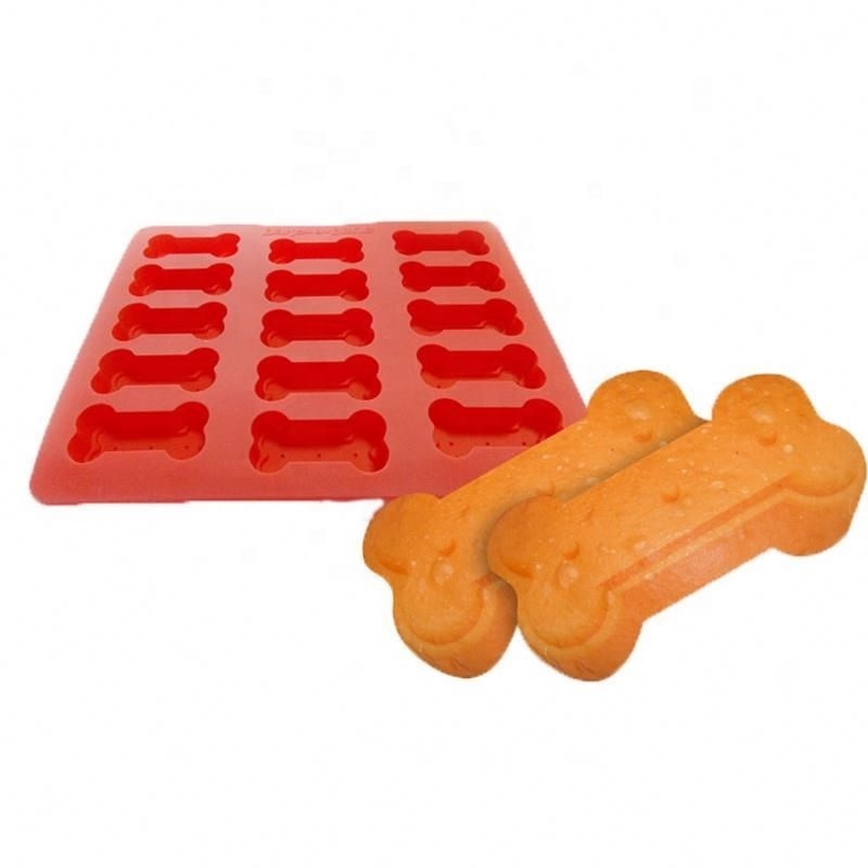 As Seen On Tv 18 Holes Dog Bone Shaped Silicone Cake Mold For DIY