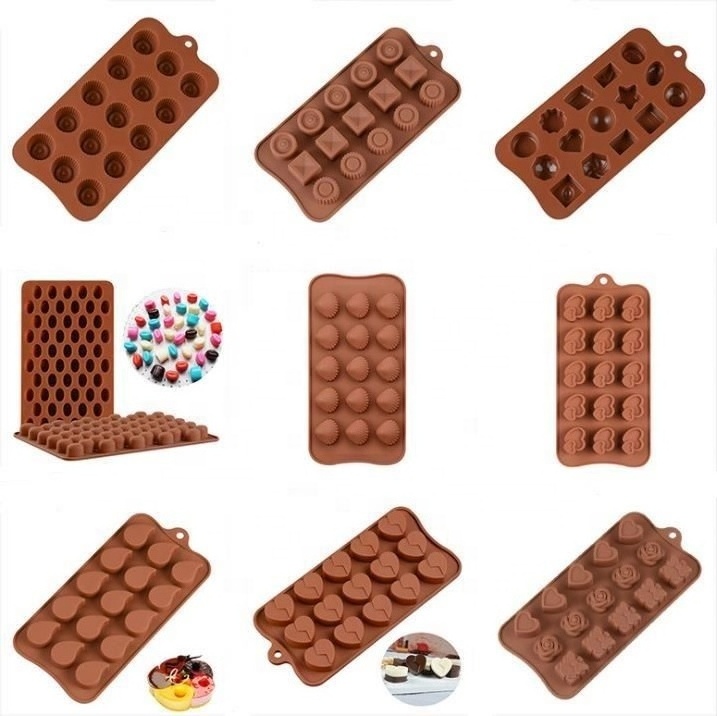 Hot Sale Different Designs Molds for chocolate Silicone Customized BPA Free Chocolate Molds For DIY