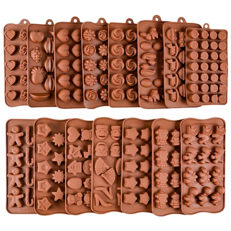 Hot Sale Different Designs Molds for chocolate Silicone Customized BPA Free Chocolate Molds For DIY