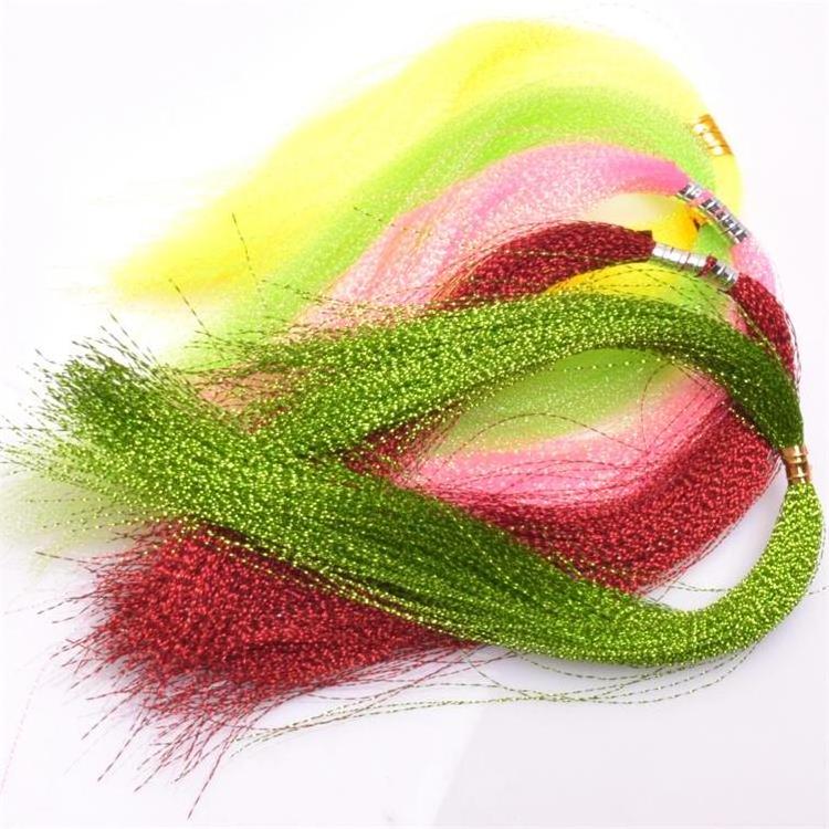 Wholesale Fishing Tying MaterialCrystal  Flash saltwater streamer flies  tying materials