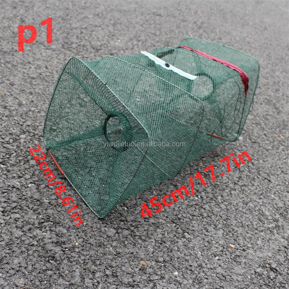 Fish Trap Cage Collapsible Landing Fishing Net Fishing Cage Marine Aquaculture Crab shrimp Fishing tackle