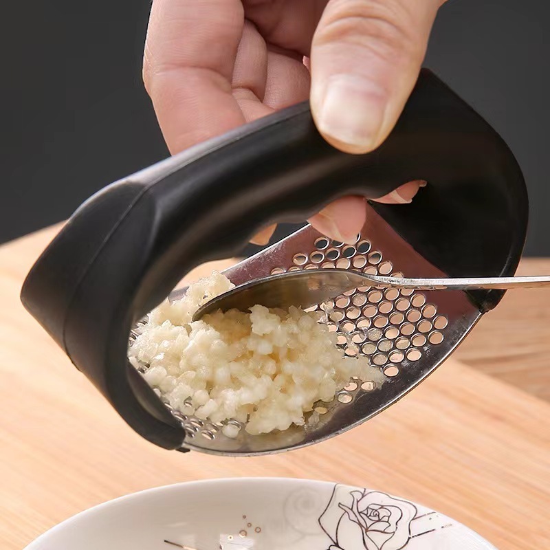 stainless steel garlic press manual crusher kitchen multi-functional home patting garlic press garlic minced tool