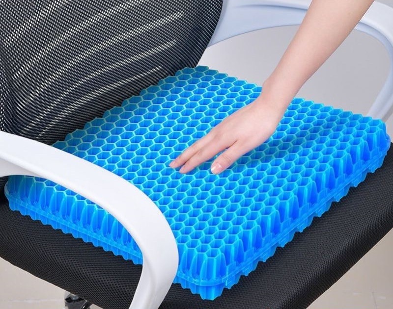 Gel Seat Cushion Summer Cooling 3d Breathable Cool Silicone Orthopedic Coccyx Seat Cushion With Gel Pad