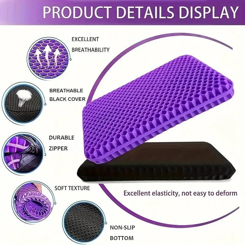 Luxury Tpe Gelgel Seat Honeycomb Fabric Outdoor Stadium Car Chairs Meditation Protective & Cushioning Material Seat Cushions