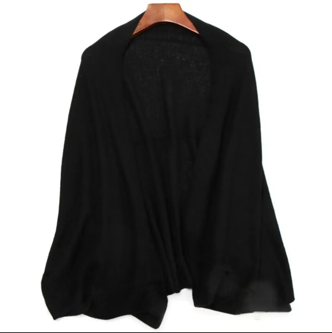 pure Cashmere Wool  Knit Cape Poncho Shawls Pashmina  good quality Multi Functional Scarves with sleeve