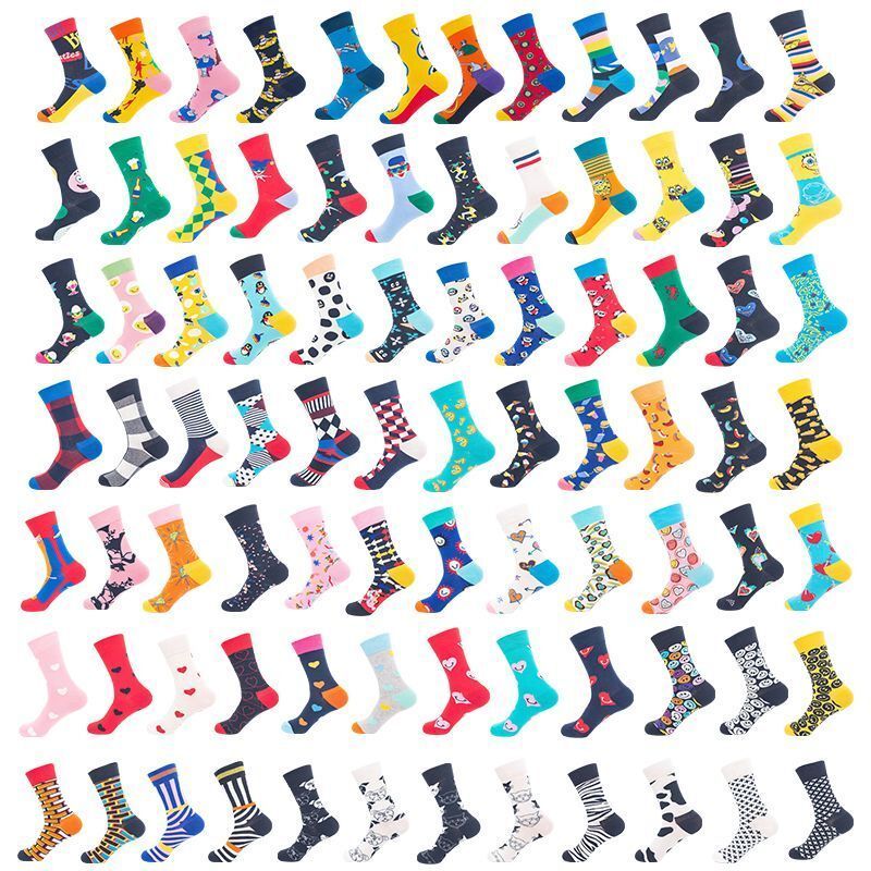 Factory Wholesale Custom logo OEM/ODM Fashion Socks Happy Socks