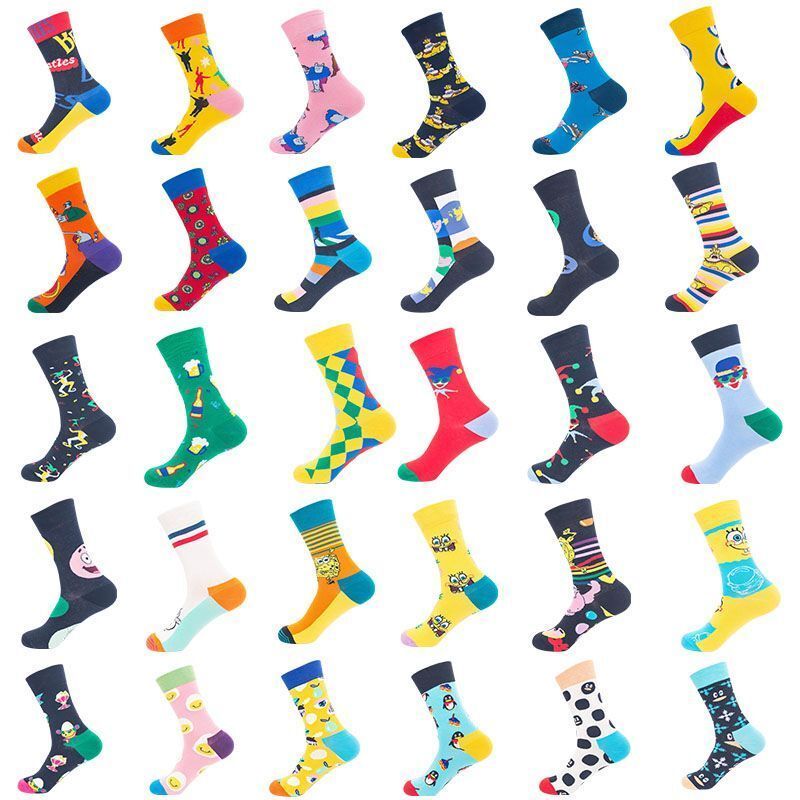 Factory Wholesale Custom logo OEM/ODM Fashion Socks Happy Socks