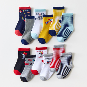 2022 Hot Sale Newborn Baby Socks Novelty Organic Cotton Popular Stripe Hosiery Children Socks