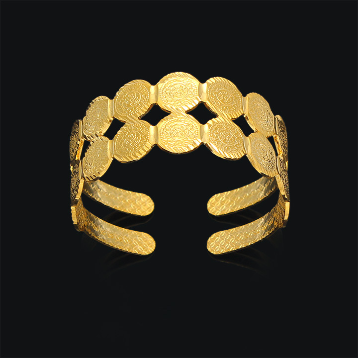 18k Plated gold bangle saudi arabia jewelry women bangle