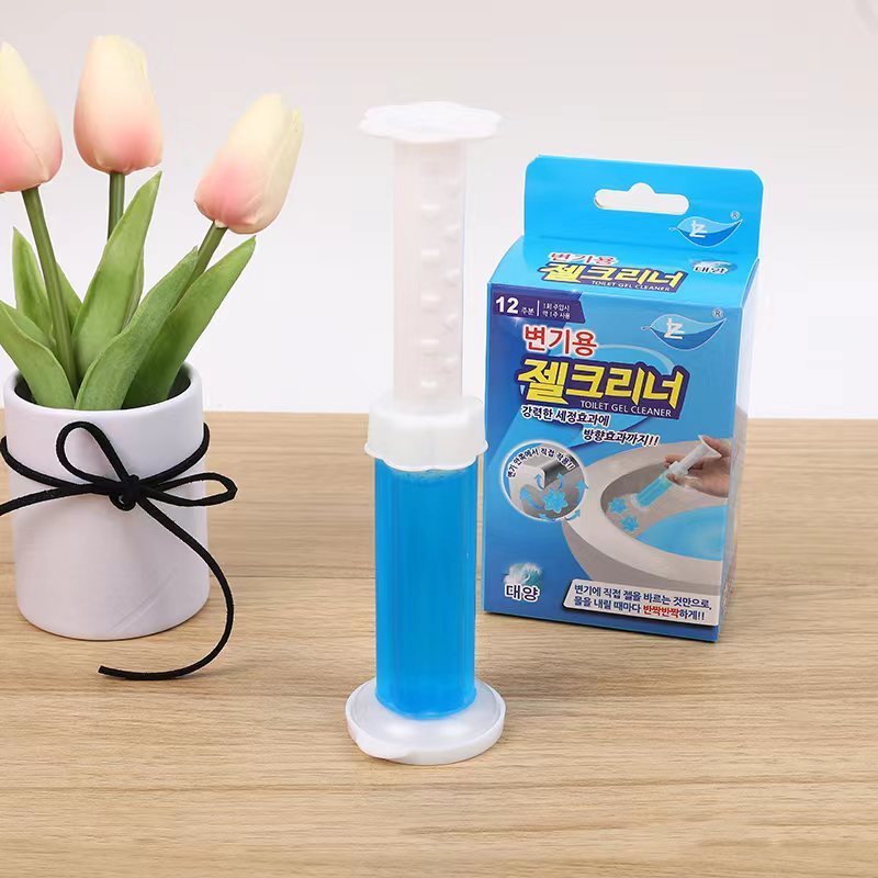 Flower Gel Detergent Natural Fragrance Toilet Cleaner Deodorizer Toilet Bowl Cleaner Syringes Toilet Cleaner Gel