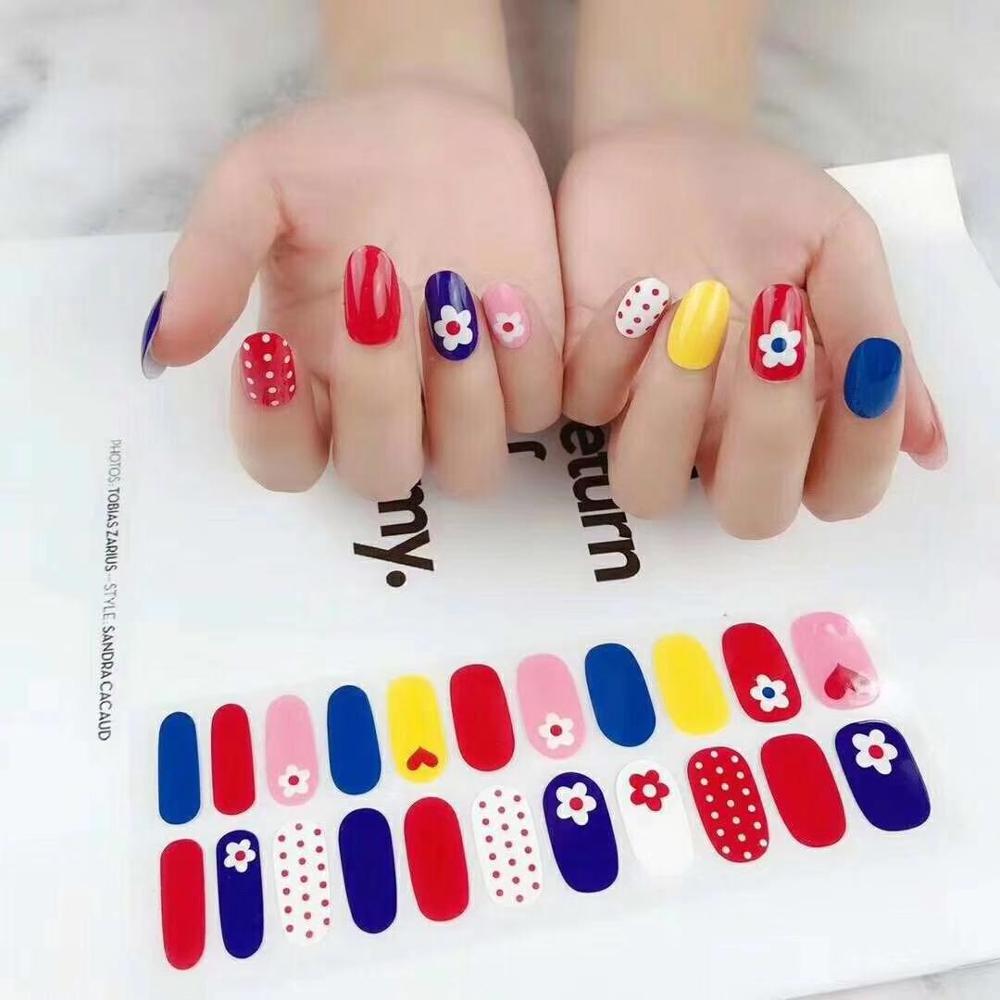 Custom DIY Nail Wraps Full Cover Nails Sticker Art Decorations Manicure Adhesive Nails Polish Sticker